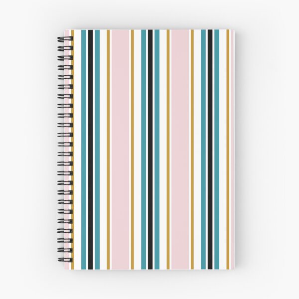 Item preview, Pink, teal and gold retro vertical stripes  designed and sold by FatBirdie.