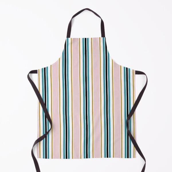 Item preview, Pink, teal and gold retro vertical stripes  designed and sold by FatBirdie.