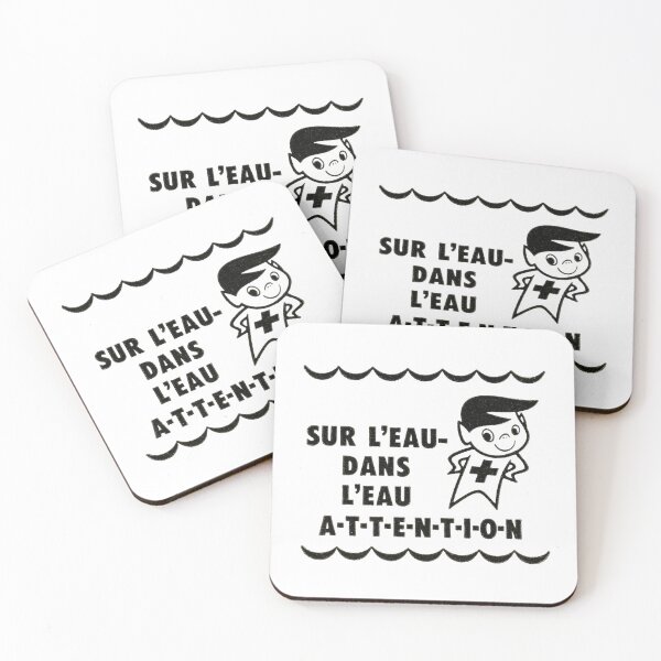Item preview, Retro Quebec Kitsch - Jeannot Prudent French Safety designed and sold by The Sticker Bureau.