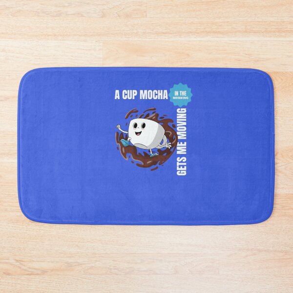 Item preview, "A Cup of MOCHA In The Morning Gets Me Going" design for essential t-shirt and many other items designed and sold by MKTreasures.