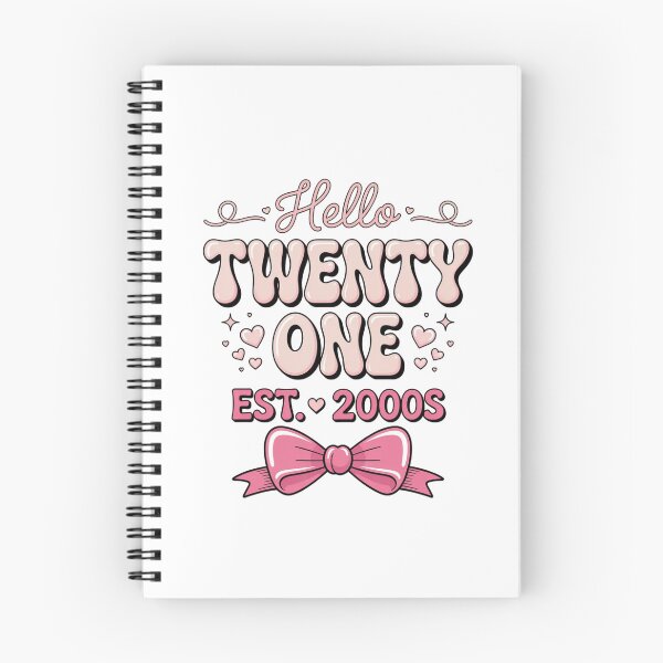 Item preview, Hello Twenty One Coquette Bow 21st Birthday Cute Girl 2005 designed and sold by ZACK ART.