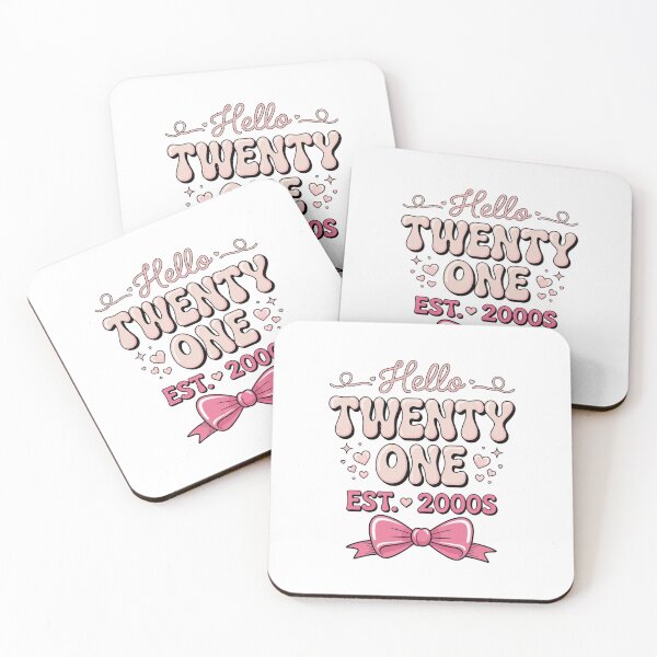 Item preview, Hello Twenty One Coquette Bow 21st Birthday Cute Girl 2005 designed and sold by ZACK ART.