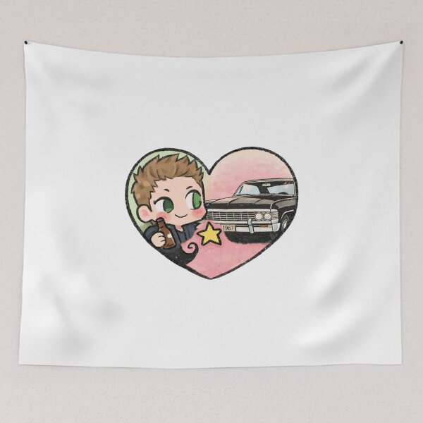 Item preview, Cute Dean Winchester and Impala Comic Heart Supernatural  designed and sold by Reyxava.