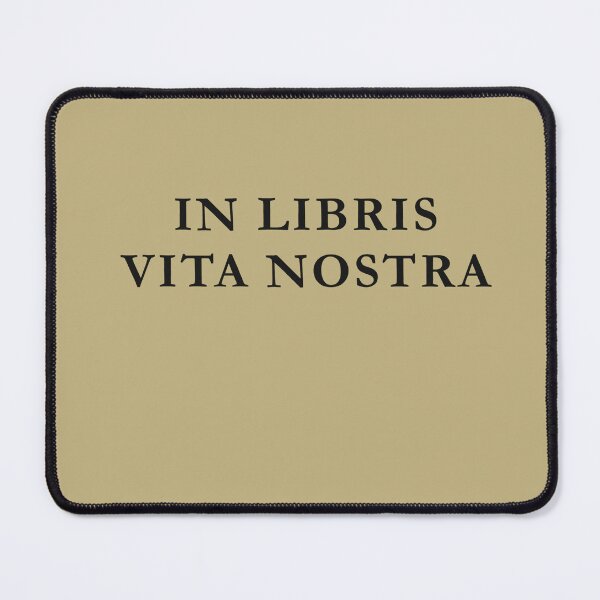 Item preview, In Libris Vita Nostra Latin Book Lover Dark Academia Design designed and sold by semenol.