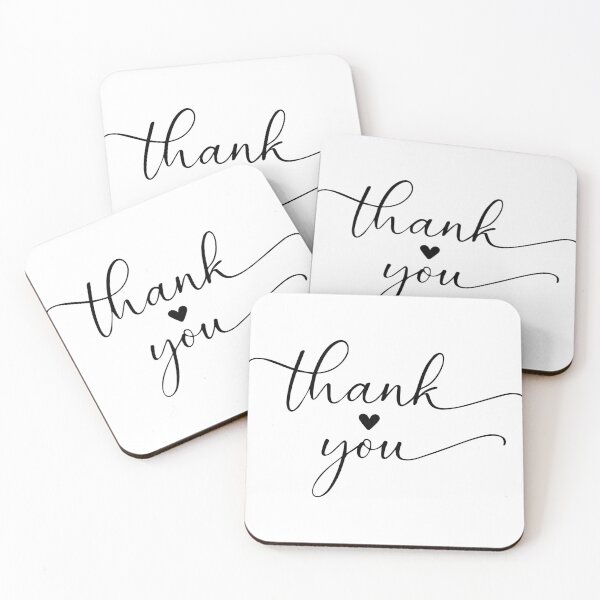 Item preview, Thank You Heart Hand Lettering, Thank You Sticker, Gratitude Typography, Appreciation Quote Design, Minimal Script Thank You designed and sold by PnrArtDesign.