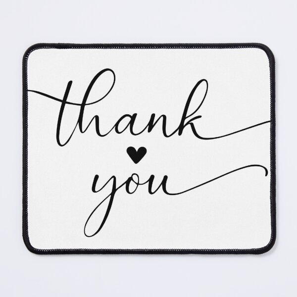 Item preview, Thank You Heart Hand Lettering, Thank You Sticker, Gratitude Typography, Appreciation Quote Design, Minimal Script Thank You designed and sold by PnrArtDesign.