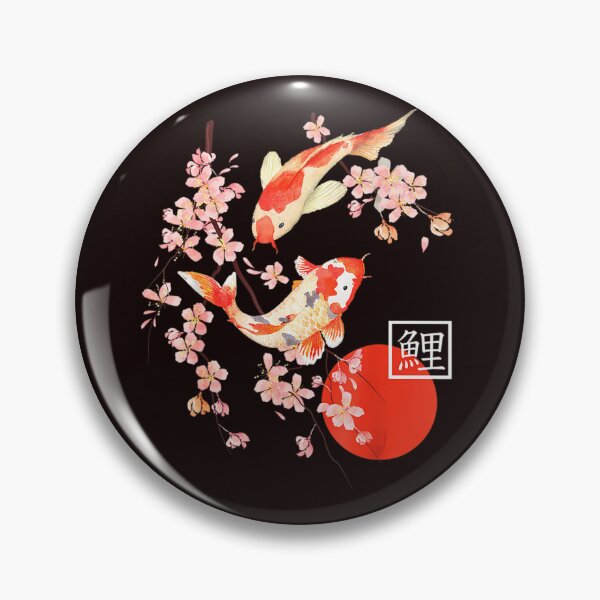 Item preview, Cherry Blossom Koi Carp Fish Japanese Sakura designed and sold by Draxel X.