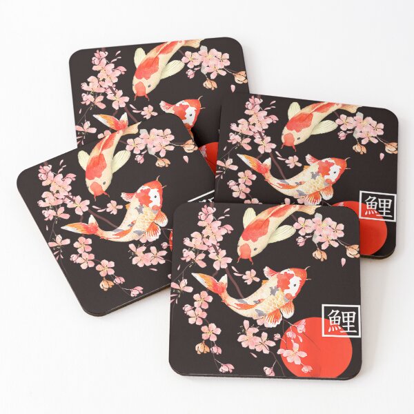 Item preview, Cherry Blossom Koi Carp Fish Japanese Sakura designed and sold by Draxel X.
