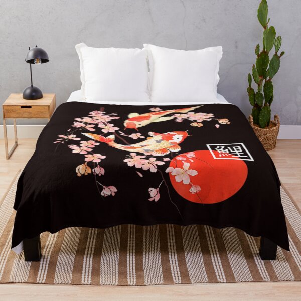Item preview, Cherry Blossom Koi Carp Fish Japanese Sakura designed and sold by Draxel X.