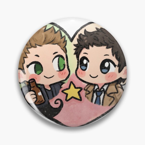 Item preview, Cute Dean Winchester & Castiel Comic Heart Supernatural  designed and sold by Reyxava.