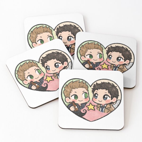 Item preview, Cute Dean Winchester & Castiel Comic Heart Supernatural  designed and sold by Reyxava.
