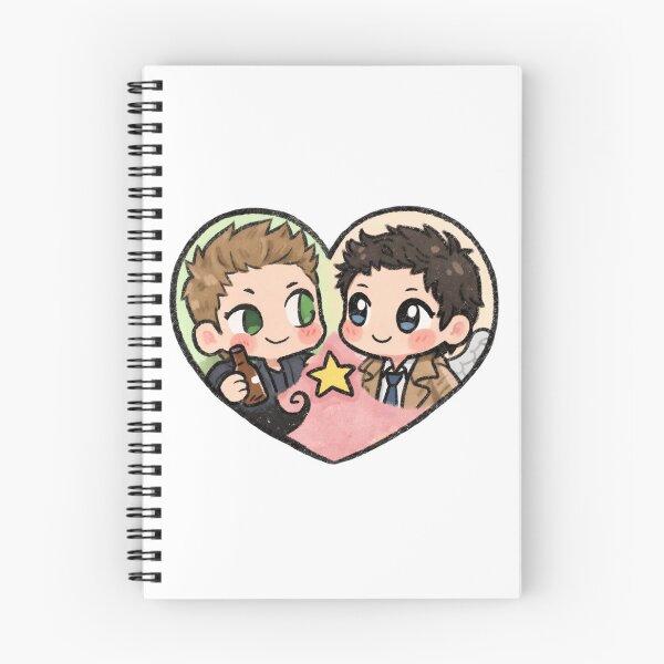 Item preview, Cute Dean Winchester & Castiel Comic Heart Supernatural  designed and sold by Reyxava.