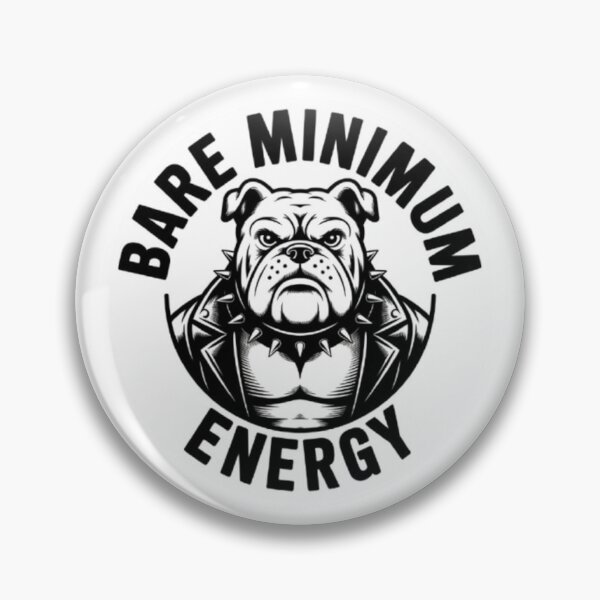 Item preview, Bare Minimum Energy Bulldog Punk Graphic Tee designed and sold by NewUSShop.