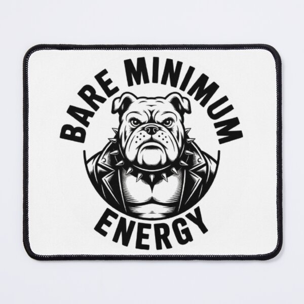 Item preview, Bare Minimum Energy Bulldog Punk Graphic Tee designed and sold by NewUSShop.