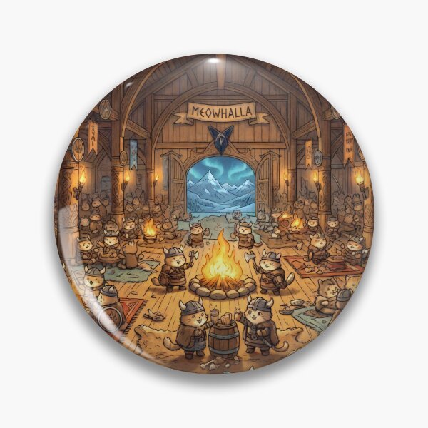 Item preview, Meowhalla! designed and sold by ArcaneCritters.