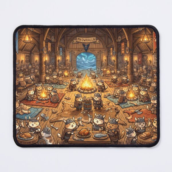 Item preview, Meowhalla! designed and sold by ArcaneCritters.