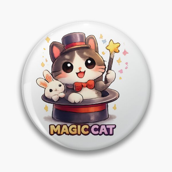 Item preview, Kawaii Cute Magic Cat designed and sold by VictorySticker.