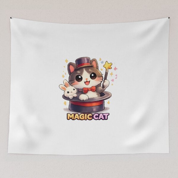 Item preview, Kawaii Cute Magic Cat designed and sold by VictorySticker.