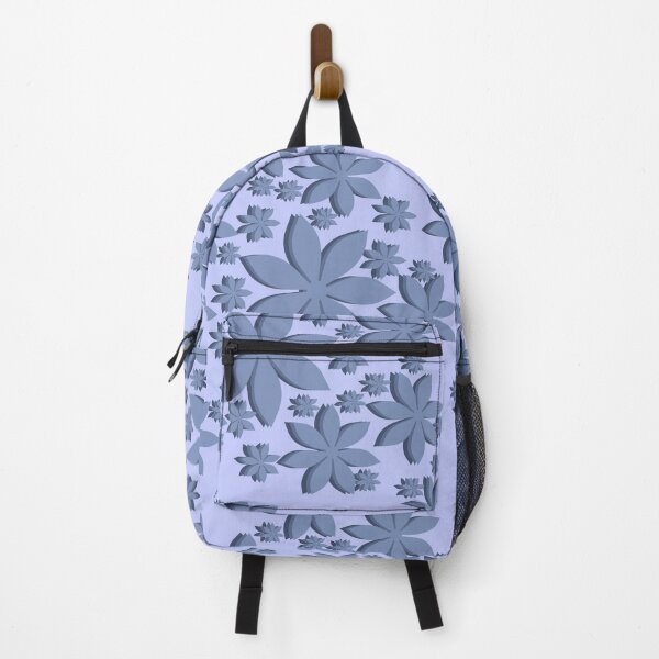 Item preview, blue solid flower design designed and sold by gigi's geometric art.