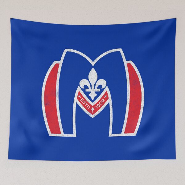 Item preview, Montreal Metros Hockey Symbol (Chest Pocket) designed and sold by huckblade.