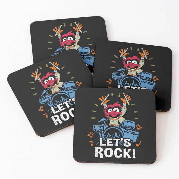 Item preview, The Muppets Animal Let''s Rock Drums Distressed Logo  designed and sold by ColbyAida.