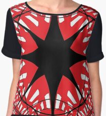 #abstract, #star, #christmas, #pattern, #design, #light, #decoration, #holiday, #blue, #illustration, #black, #white, #chess, #checkered, #pattern, #abstract, #flag, #board Chiffon Top
