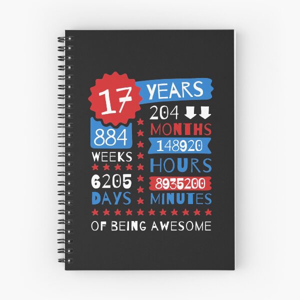 Item preview, 17 Years Of Being Awesome - Splendid 17th Birthday Gift Ideas designed and sold by MemWear.