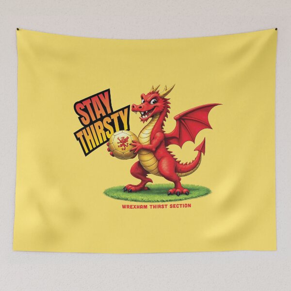 Item preview, Stay Thirsty designed and sold by Yarbtina for The Wrexham Thirst Section.