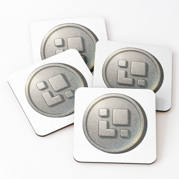 Item preview, Metallic QR code symbol on silver coin background designed and sold by Creative88Art.