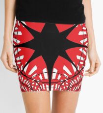 #abstract, #star, #christmas, #pattern, #design, #light, #decoration, #holiday, #blue, #illustration, #black, #white, #chess, #checkered, #pattern, #abstract, #flag, #board Mini Skirt