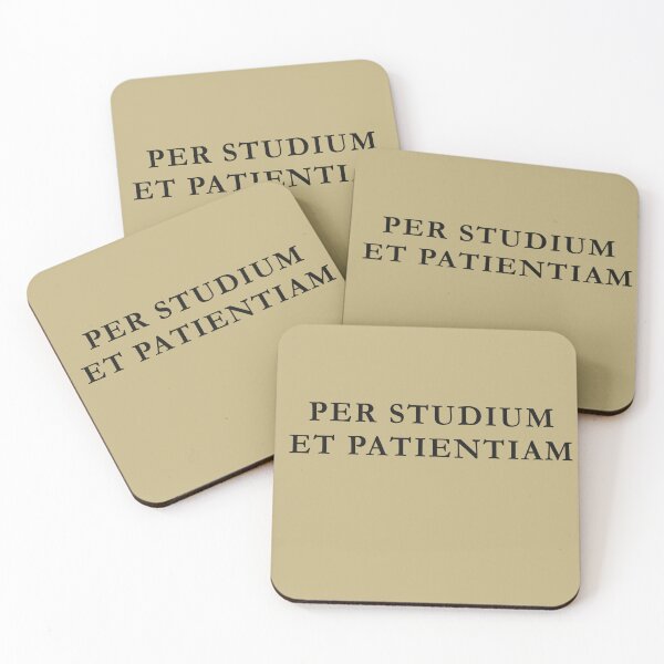 Item preview, Per Studium et Patientiam Latin Dark Academia Scholarly Design designed and sold by semenol.