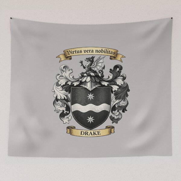 Item preview, The Drake Family Coat of Arms designed and sold by BagTown Clans.
