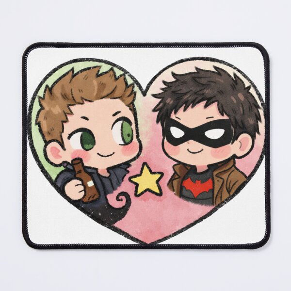 Item preview, Dean Winchester & Red Hood Jason Todd Crossover Fan Art designed and sold by Reyxava.