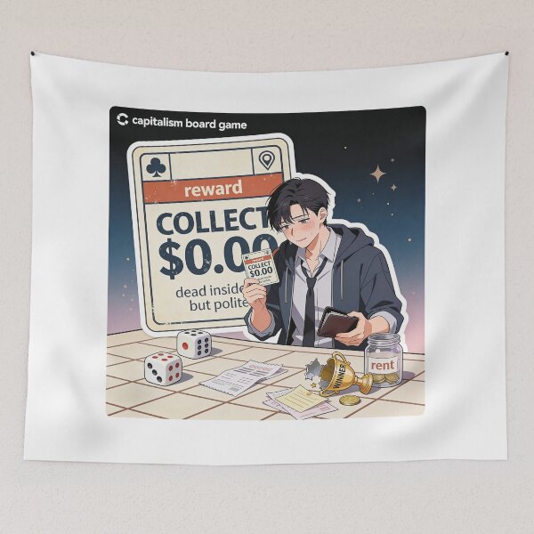 Item preview, Charge $0.00 – The Game of Capitalism (But Without a Prize) designed and sold by Panda LuL Art.