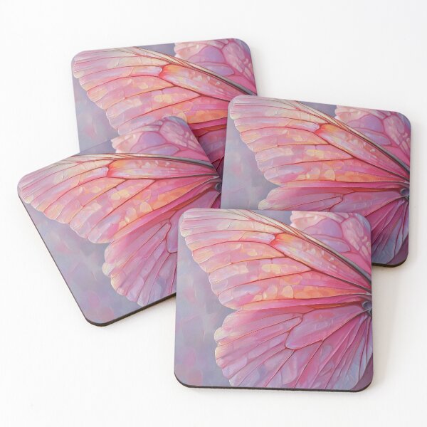 Item preview, Stunning oil painting of pink butterfly wings designed and sold by dcrc.