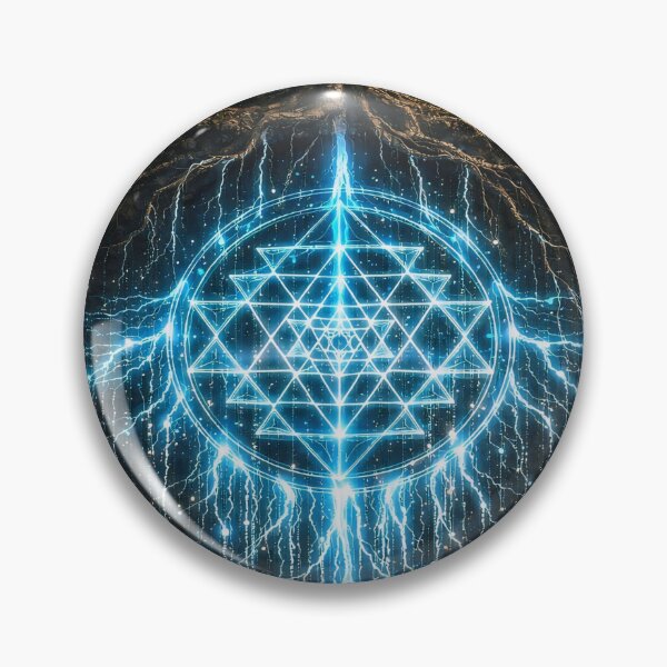 Item preview, Sacred Geometry Tree of Life: Glowing Sri Yantra Roots Aesthetic designed and sold by LuxeBuzz.
