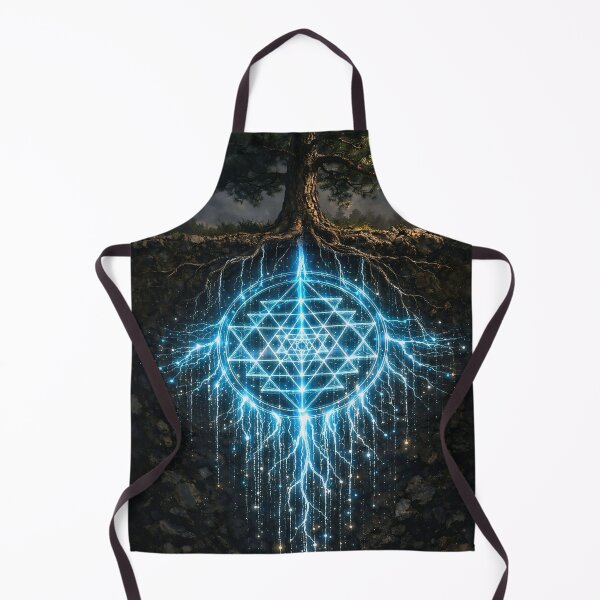Item preview, Sacred Geometry Tree of Life: Glowing Sri Yantra Roots Aesthetic designed and sold by LuxeBuzz.
