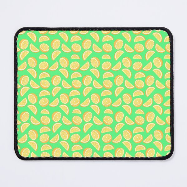 Item preview, Cartoon Lemon Fruit Pattern on Bright Green designed and sold by BeJolley.