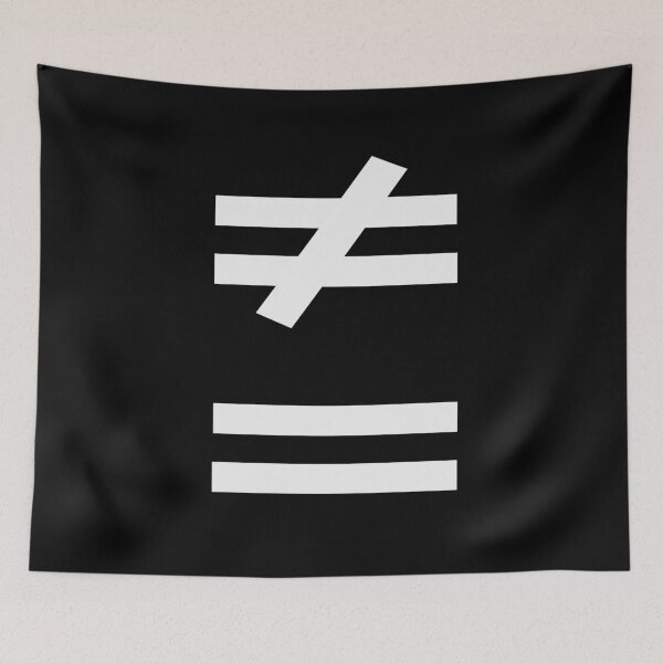 Item preview, Different from Equal | Geometric Symbol designed and sold by NotEqualOfficial.