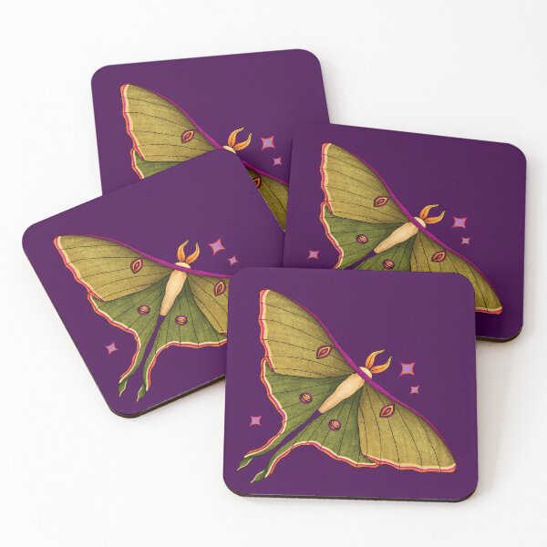 Item preview, Luna Moth Glitter designed and sold by Wonderspell Studio.