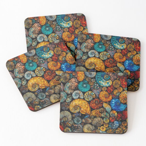 Item preview, Vibrant Nautilus Shells designed and sold by JPugliese.