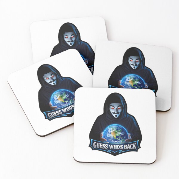 Item preview, Guess Who's Back – Hacker Mask World Control Dark Sticker designed and sold by MihajloMiX99.