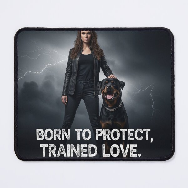 Item preview, Born to Protect, Trained to Love designed and sold by PetJoyPrintsCO.