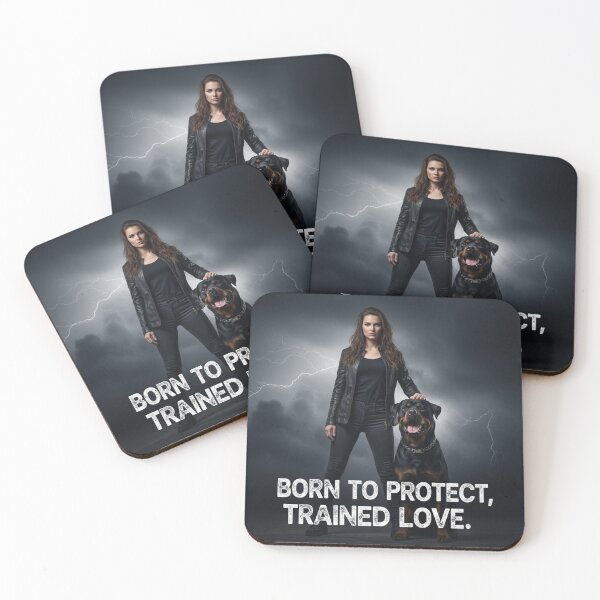 Item preview, Born to Protect, Trained to Love designed and sold by PetJoyPrintsCO.