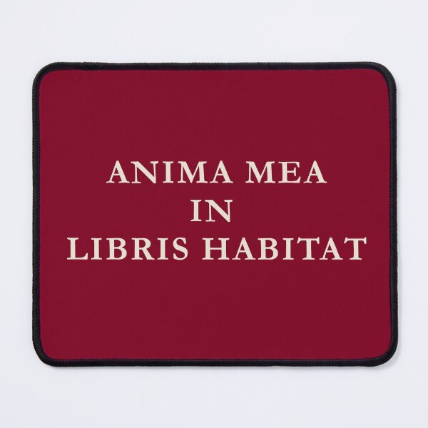 Item preview, Anima Mea in Libris Habitat Latin Dark Academia Literary Design designed and sold by semenol.