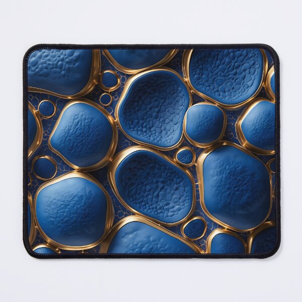 Item preview, 3D look: Blue-gold cell design (relief look) designed and sold by NK-Studios .