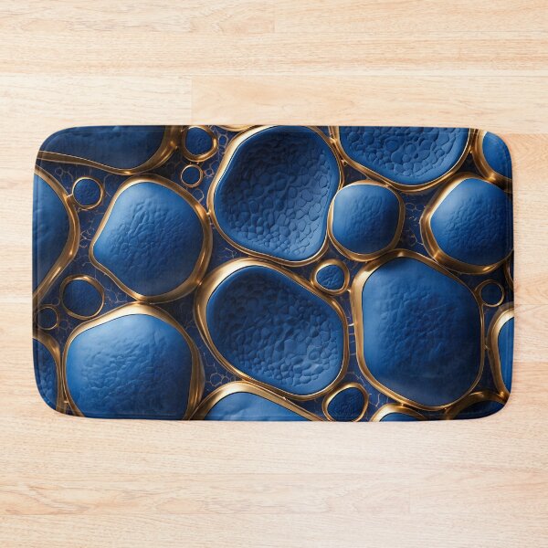 Item preview, 3D look: Blue-gold cell design (relief look) designed and sold by NK-Studios .