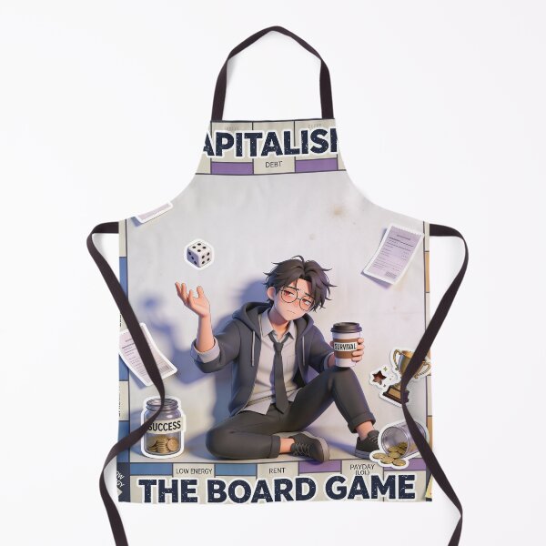 Item preview, Capitalism: The Board Game – Debt, Burnout, and Therapy designed and sold by Panda LuL Art.