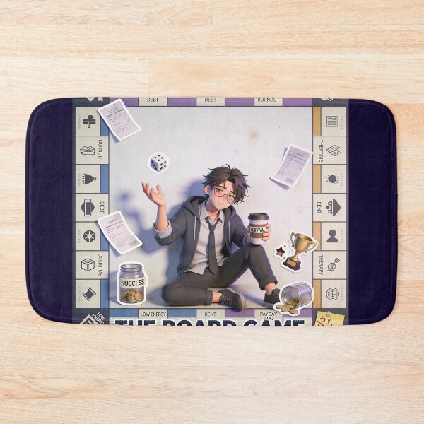 Item preview, Capitalism: The Board Game – Debt, Burnout, and Therapy designed and sold by Panda LuL Art.