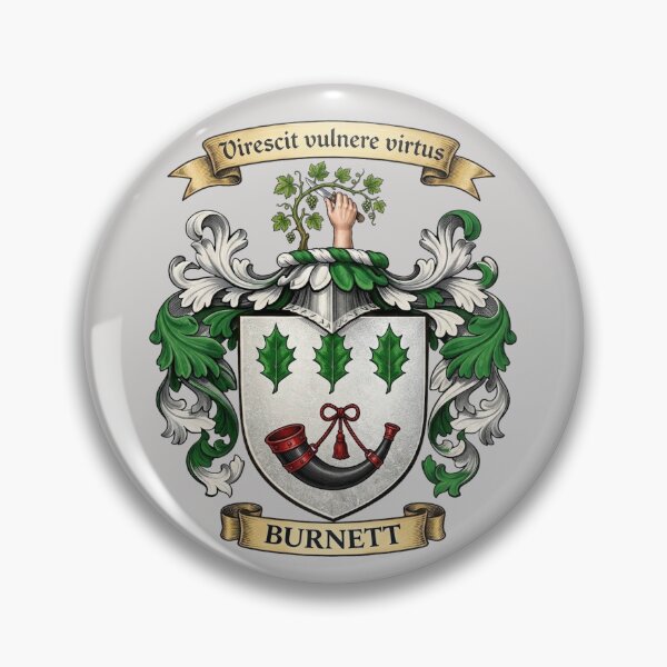 Item preview, The Burnett Family Coat of Arms designed and sold by BagTown Clans.